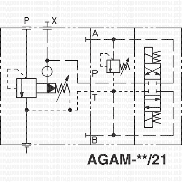 Гидравлический клапан (гидроклапан) ATOS AGAM купить в России